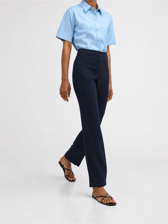 Lafayette 148 New York Pants - Lafayette 148 New York Barrow FinesseCrepe Pants Straight Leg Navy Size 2